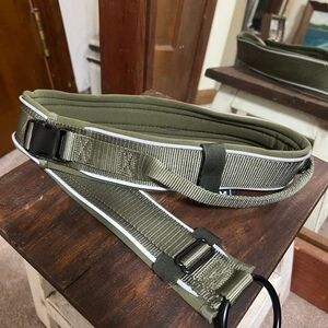 XL Dog Collar is Olive Green
